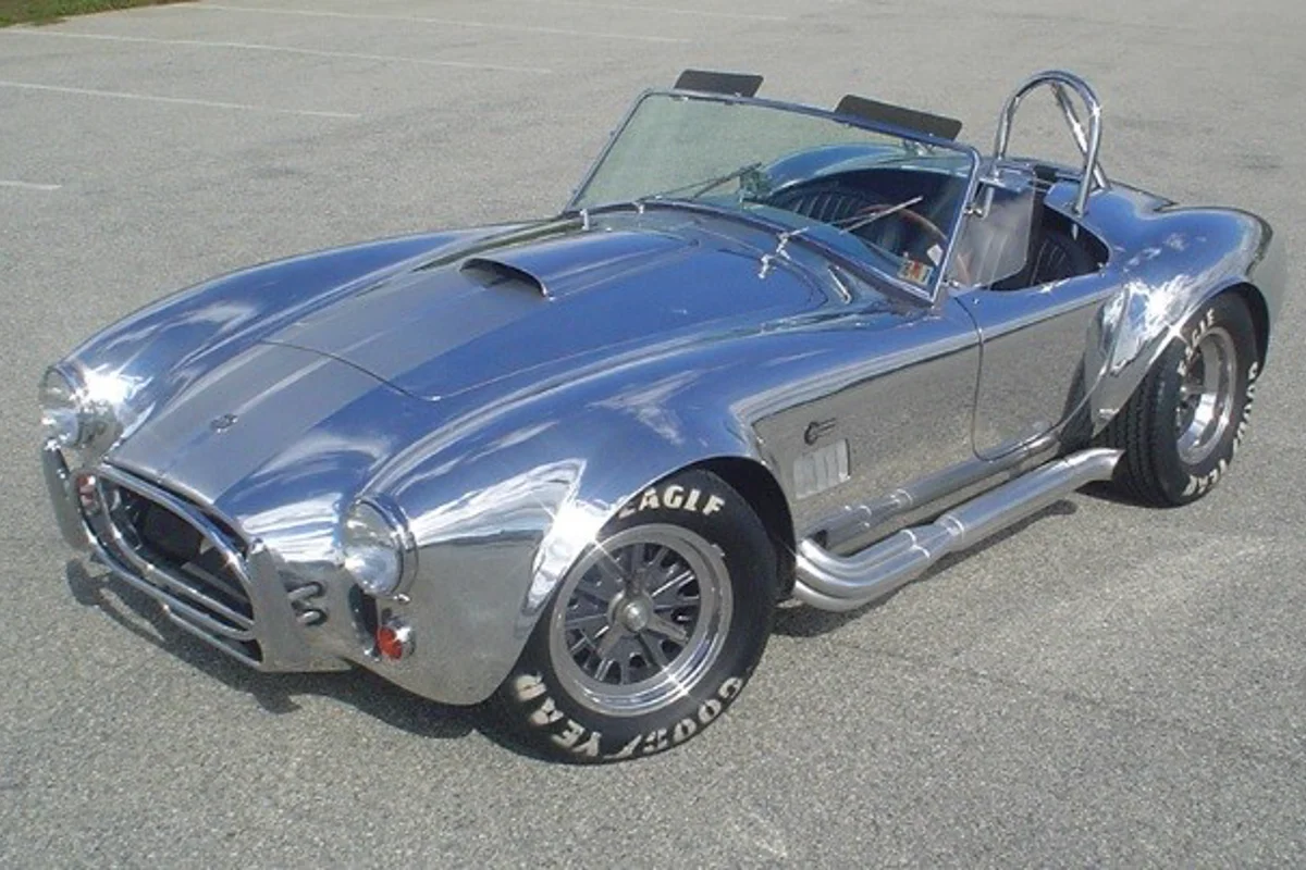 Shelby Cobra, 40th anniversary edition vintage car with handcrafted aluminium body up for auction