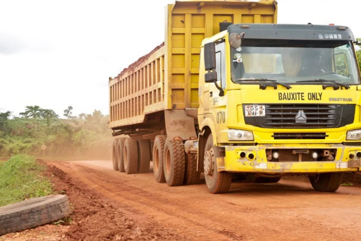 Bauxite transportation by Rocksure International in Ghana to avoid roads