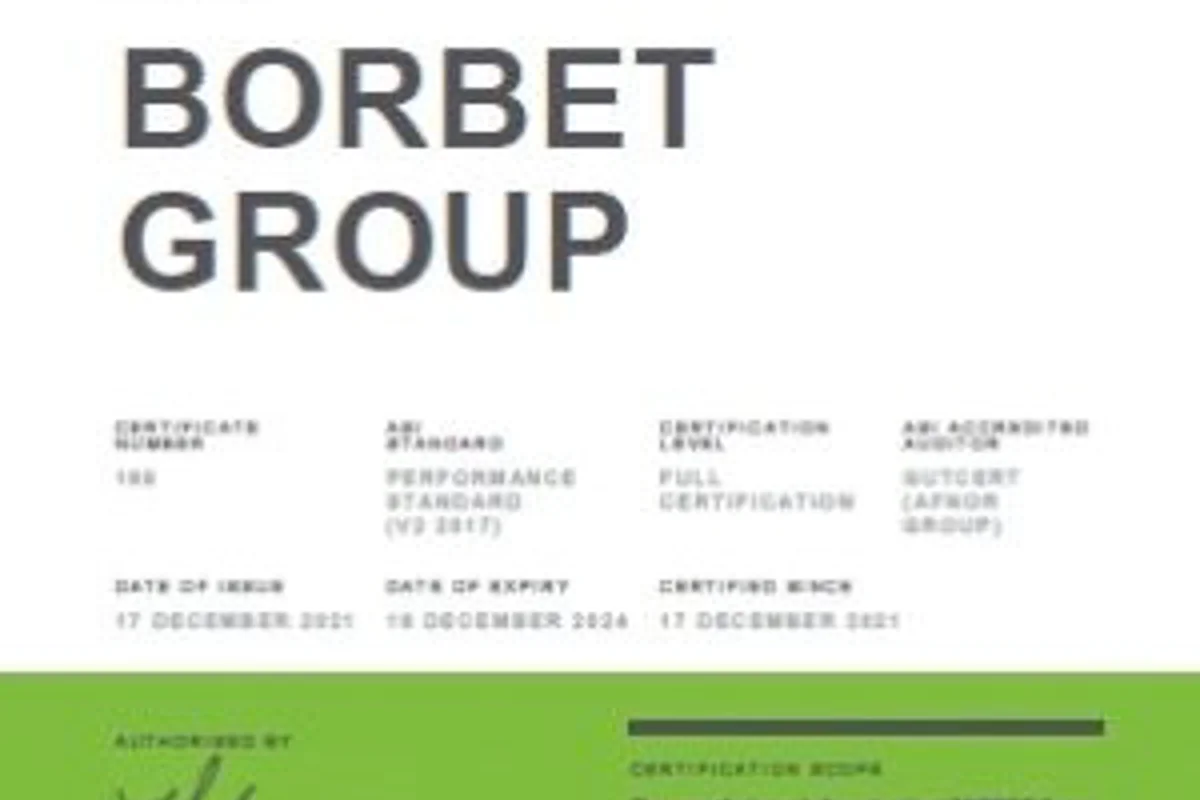 ASI certifies BORBET Group against Performance Standard Certification for responsible production at aluminium alloy wheels facilities
