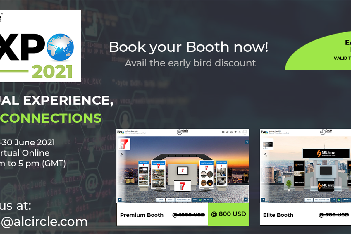 AlCircle Expo 2021: Book your Booth now!! Avail the early bird discount