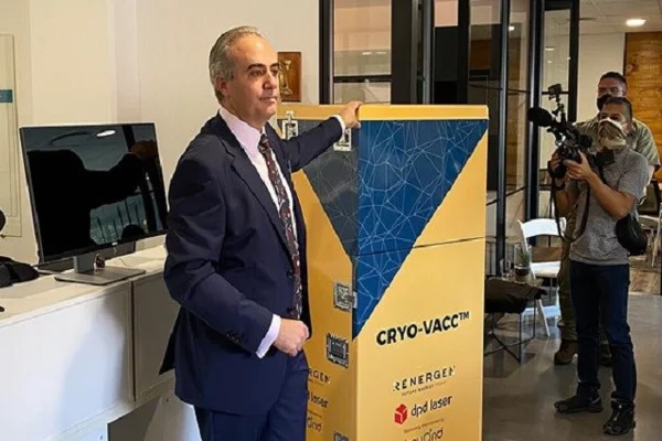South Africa: Renergen displays Covid-19 vaccine transport solution Cryo-Vacc, made from Aluminium