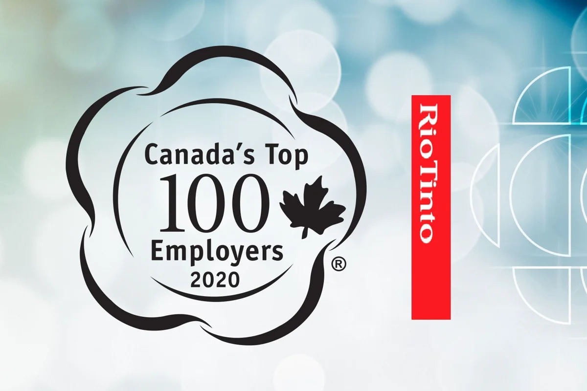Mediacorp: Rio Tinto ranks among top 100 employers in Canada