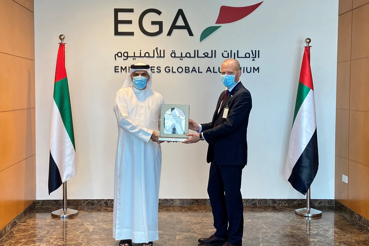 CEOs of Siemens Energy and EGA meet to review construction progress of power block for aluminium smelting