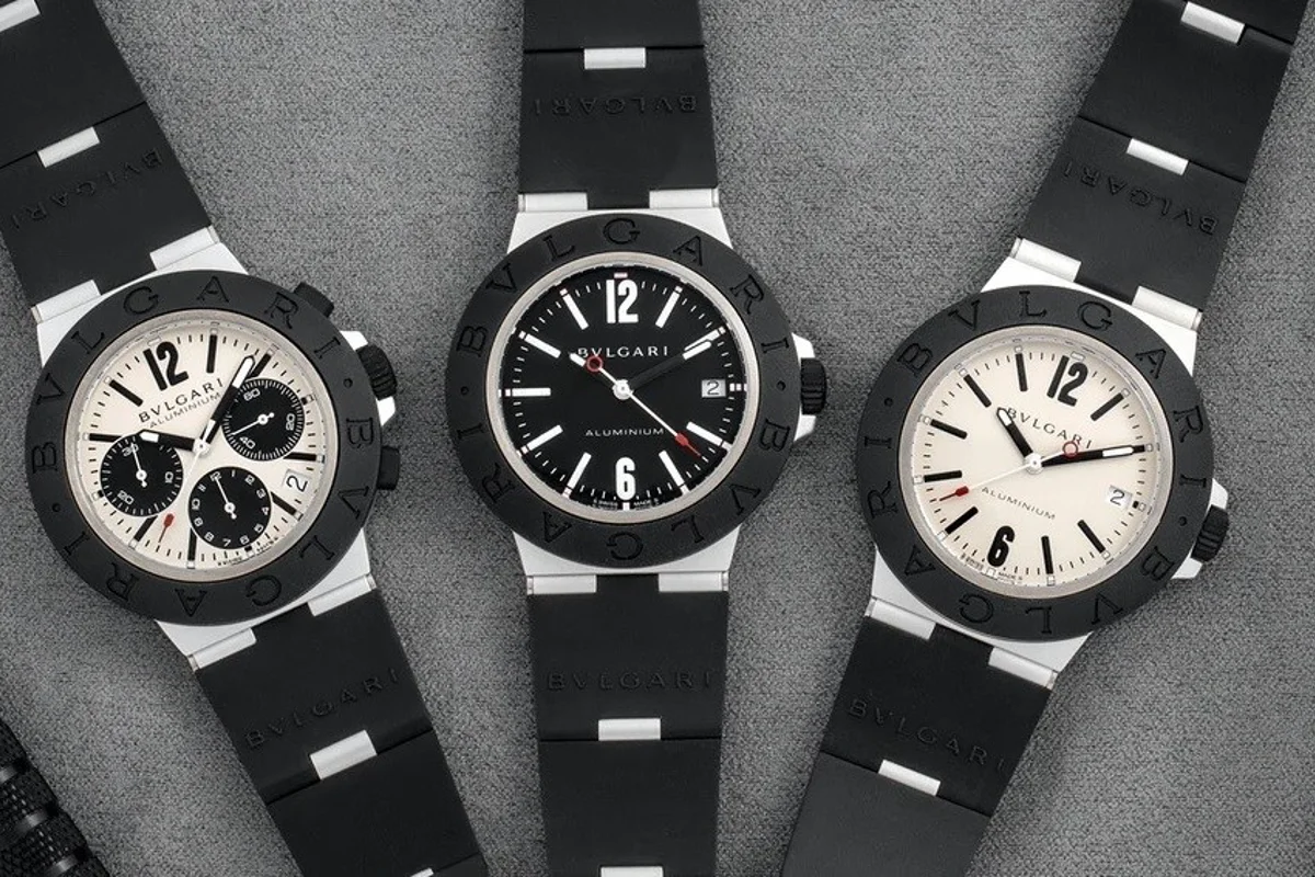 Bulgari adds a trio of aluminium cased lightweight collection of modern sports watches