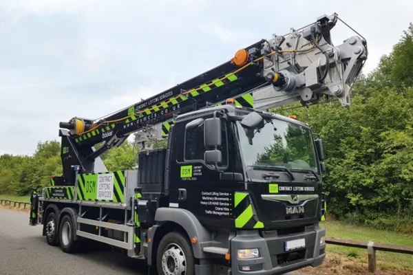 New Böcker aluminium truck crane delivered to Basildon-based crane rental company DSM Contract Lifting