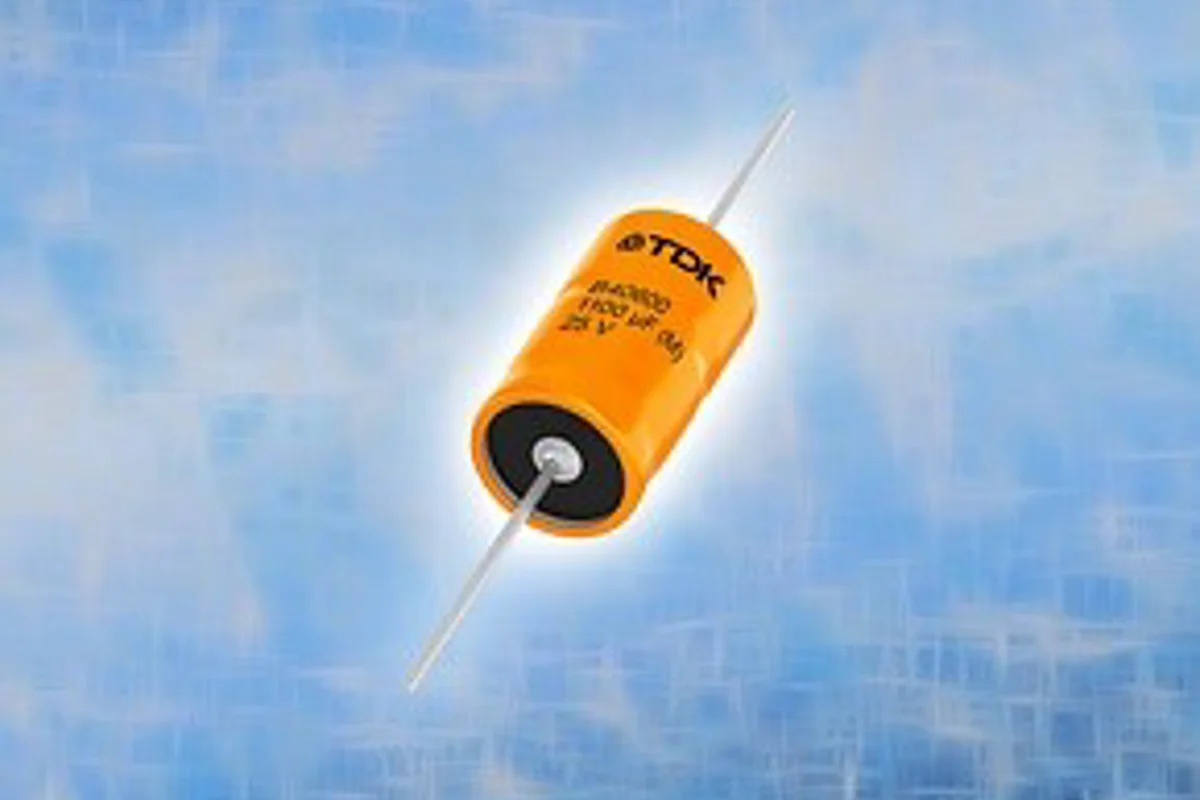 TDK Corporation launches axial hybrid-polymer aluminium electrolytic capacitors