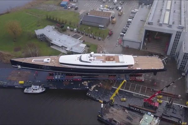 The world’s largest Aluminium Yacht gets ready for sail