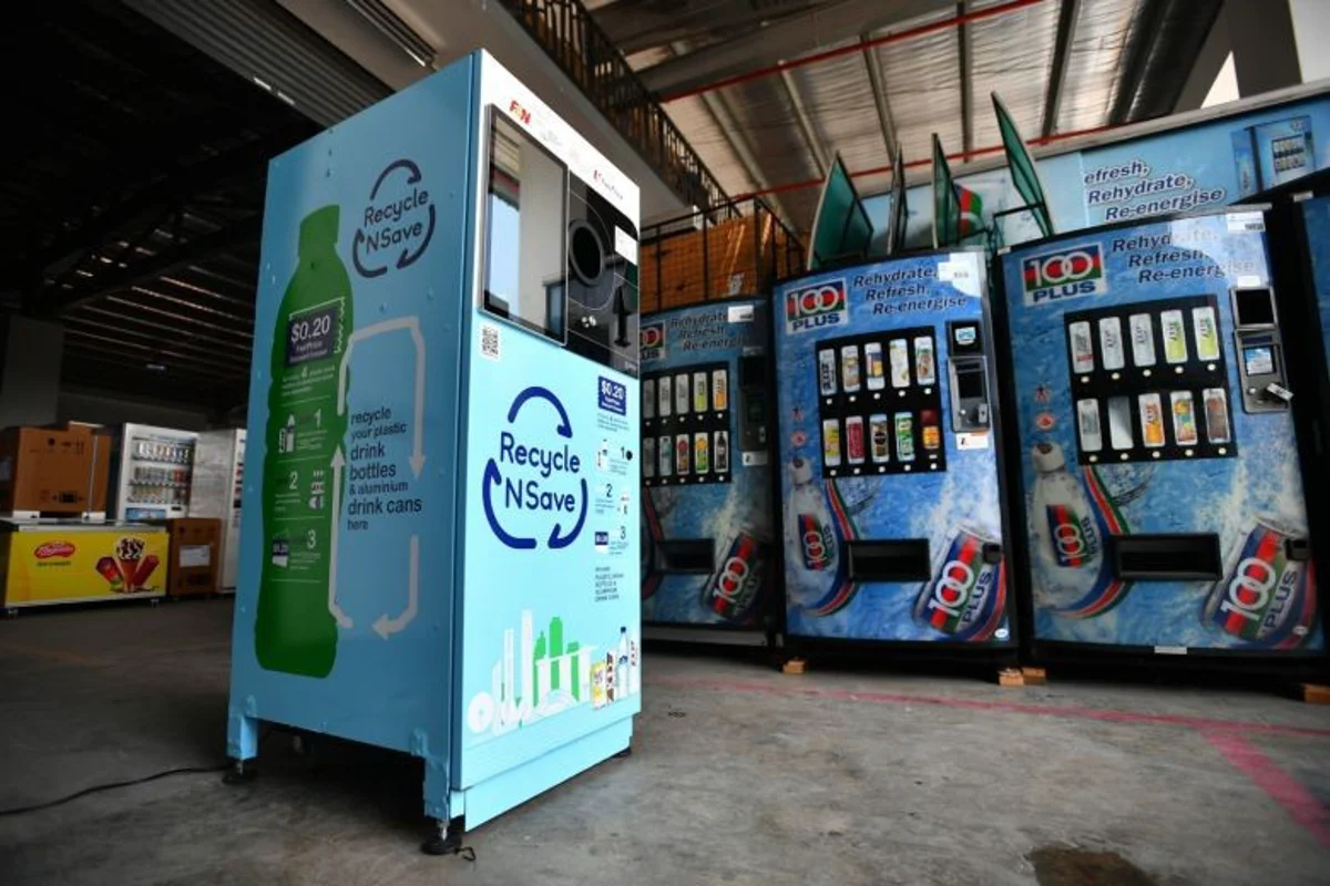 NEA rolls out reverse vending machines in Singapore for promoting aluminium cans, plastic bottles recycle