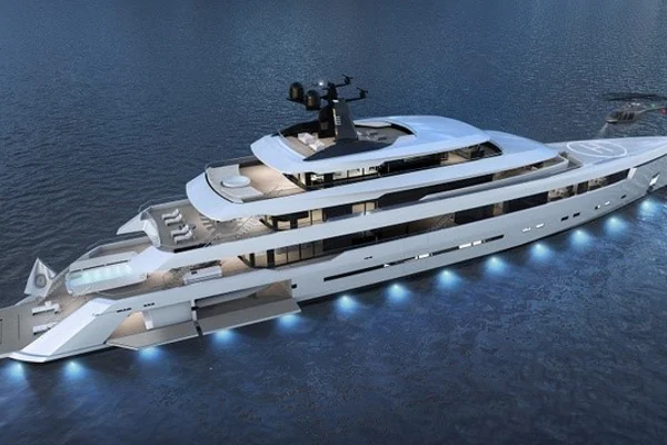 Darnet Design unveils the concept of 86 metre Starlight made from aluminium superstructure
