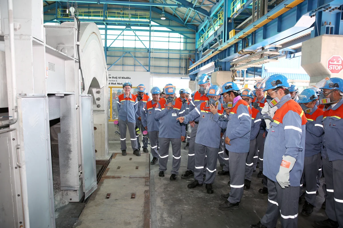 Alba Line 6 expansion project on last stage of construction; chairman inspects startup progress