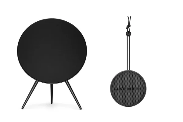 Bang & Olufsen together with Saint Laurent launches two limited edition speakers featuring anodised aluminium