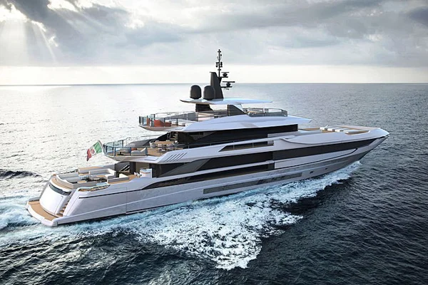 Overmarine’s Mangusta Oceano 50 aluminium superyacht under construction; Expected to be finished in 2020