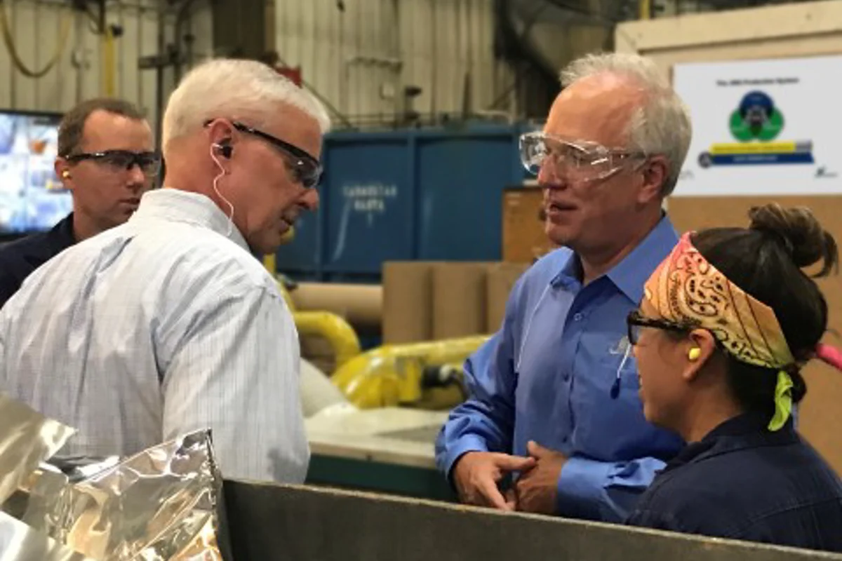 Representative Steve Womack visits JW Aluminum's Russellville facility