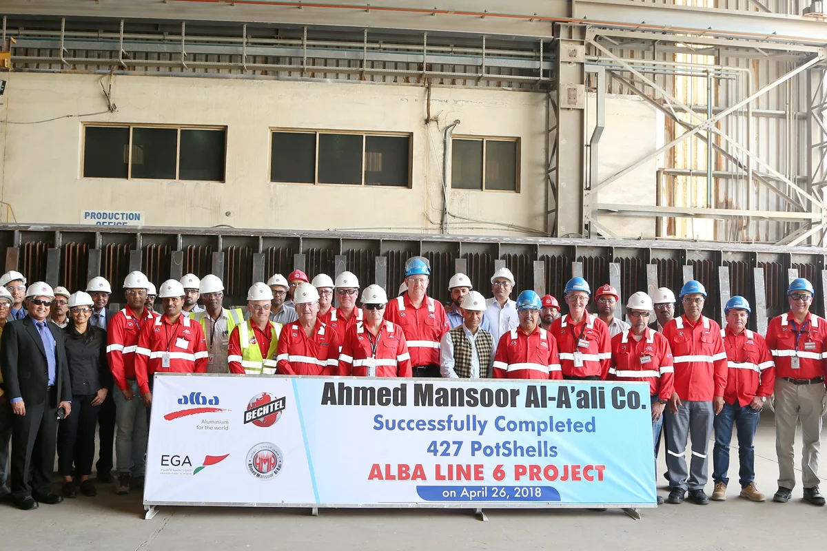 Alba Line 6 reach major milestone with pot shells’ fabrication complete