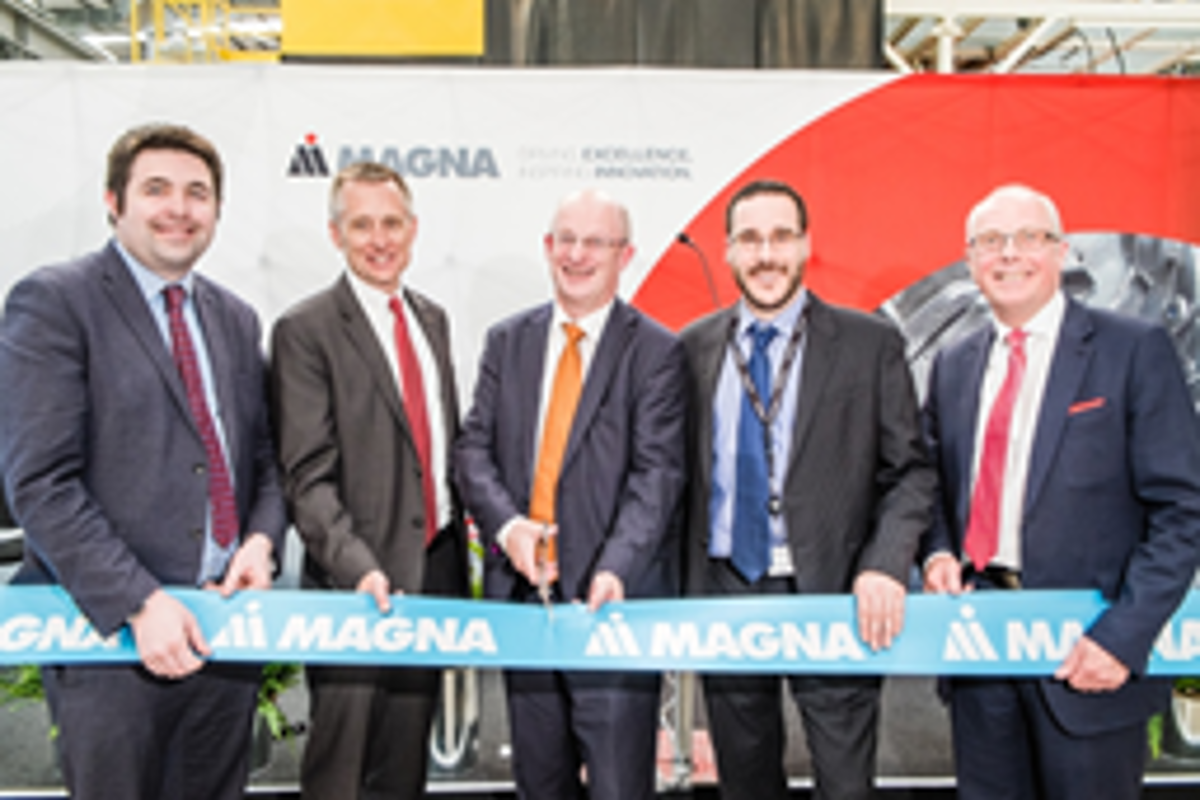 Magna inaugurates a new U.K. aluminium casting Facility