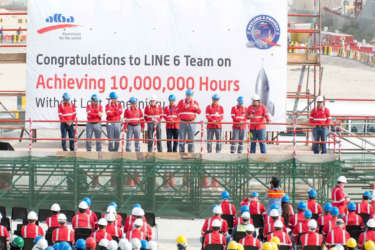 Alba Line 6 Smelter exceeds 10 million work-hours without LTI
