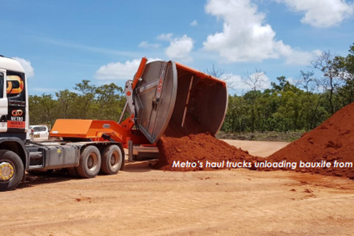 Metro Mining starts mining operations at Bauxite Hills Mine