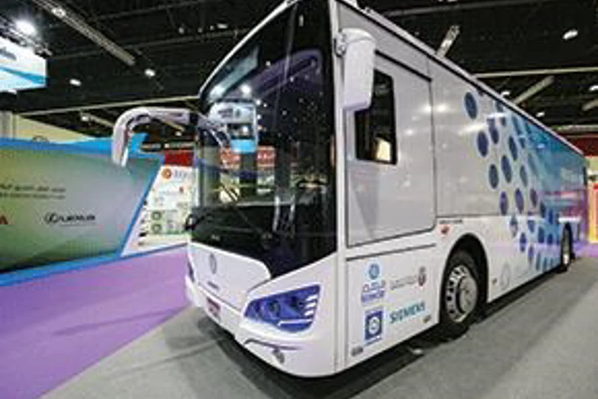 Masdar’s unveils aluminium body Eco-Bus at Abu Dhabi Sustainability Week 2018