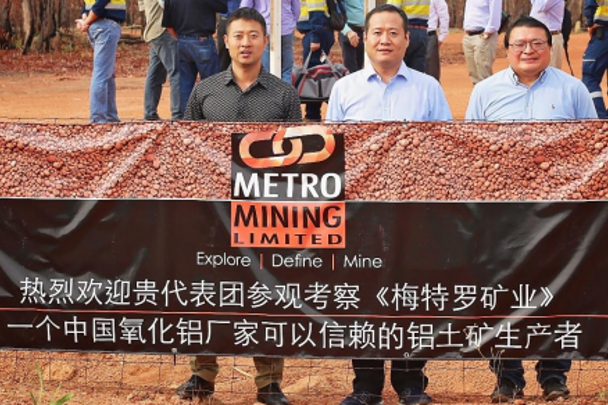 Metro Mining and Xinfa Group inspect Bauxite Hills Mine construction progress