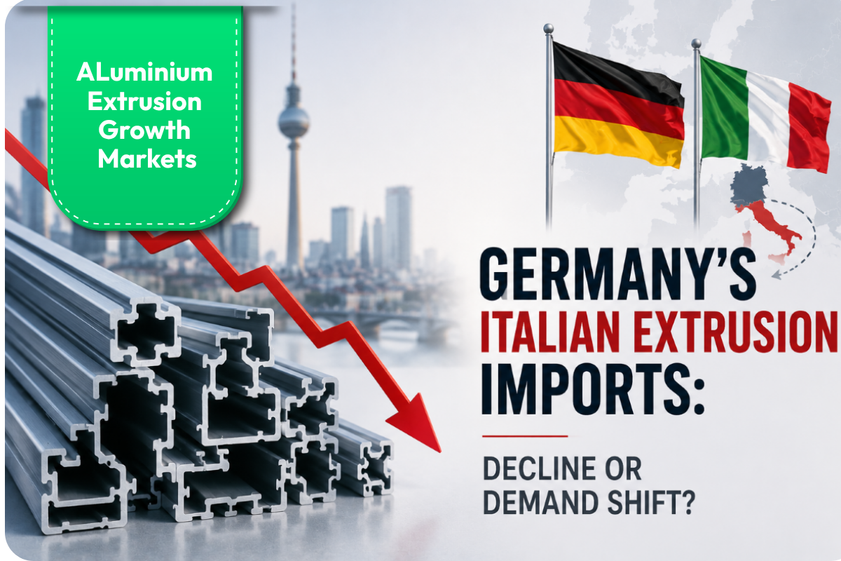 Germany aluminium extrusion imports from Italy fall 41.83% in 4 years, with automotive & construction playing a major role - know why