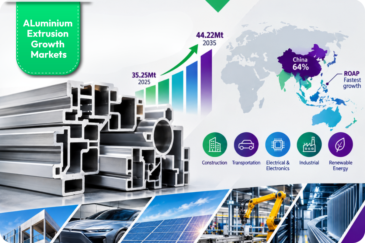 Aluminium extrusion 2035 demand nears 44.22Mt: Industry experts decode next decade drivers