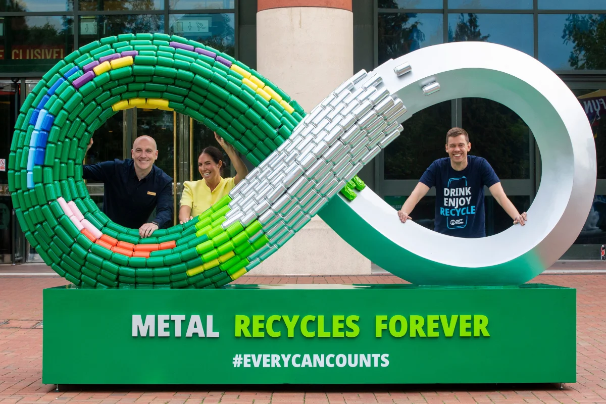 Giant art installation unveiled at Trafford centre for recycle week