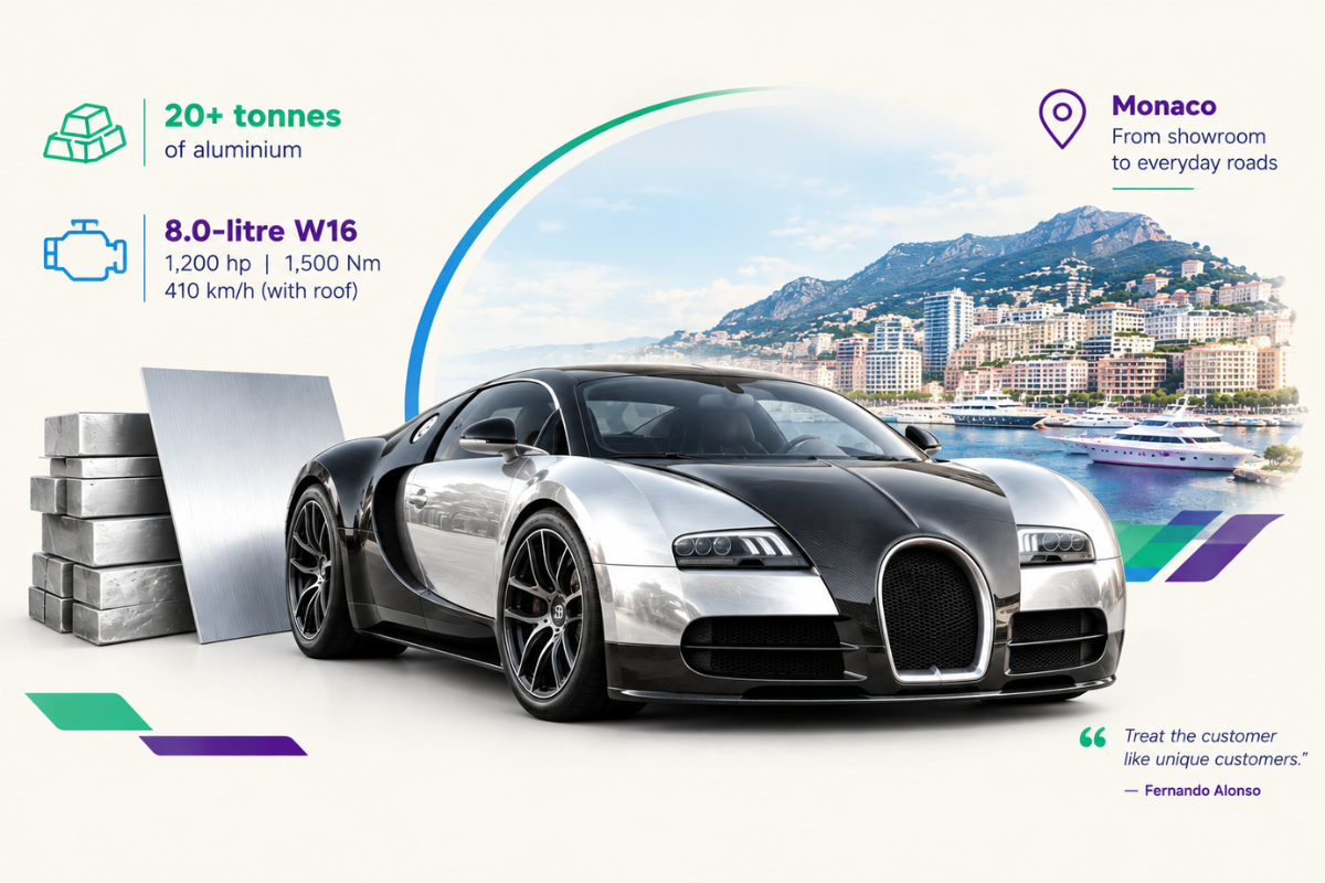 20 tonnes of aluminium, one Veyron: Why Alonso chose Bugatti chassis 8.100