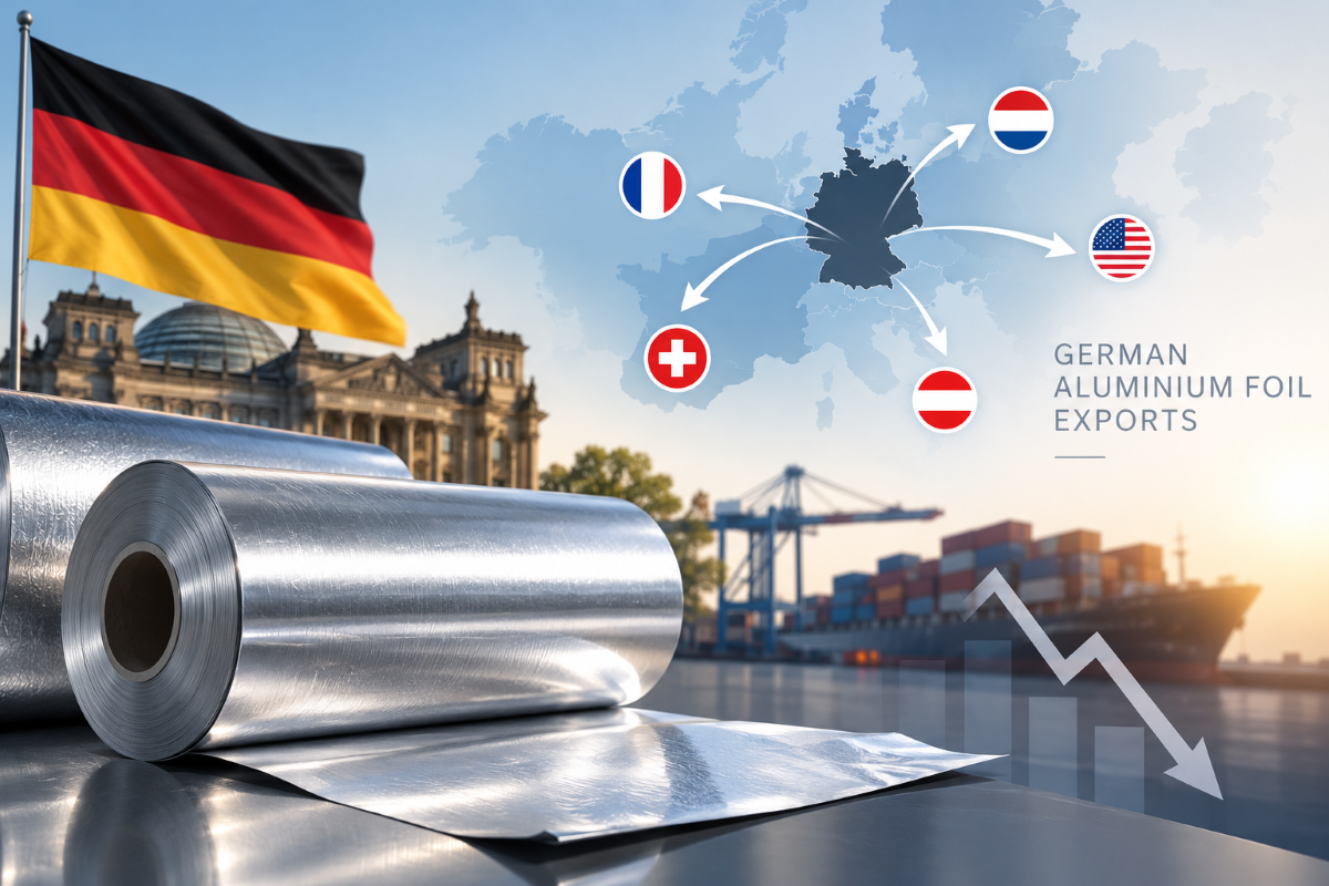 German aluminium foil exports fall 2.8% in H1 2026 as France gains while other key markets weaken: How could H2 unfold?