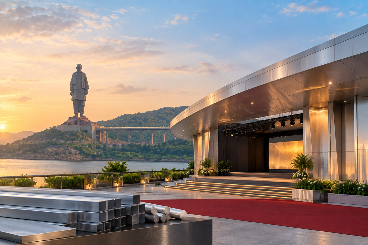 German-made aluminium dome set up for 72nd National Film Awards in Gujarat