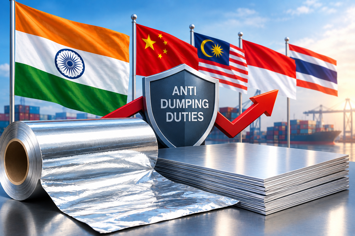 India proposes 5-year extension of aluminium foil duties with rates up to $977/t
