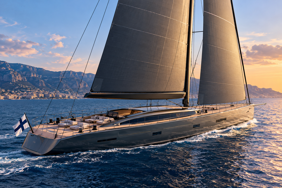 Nautor Swan’s 43.5-metre aluminium supermaxi takes shape ahead of 2028 delivery