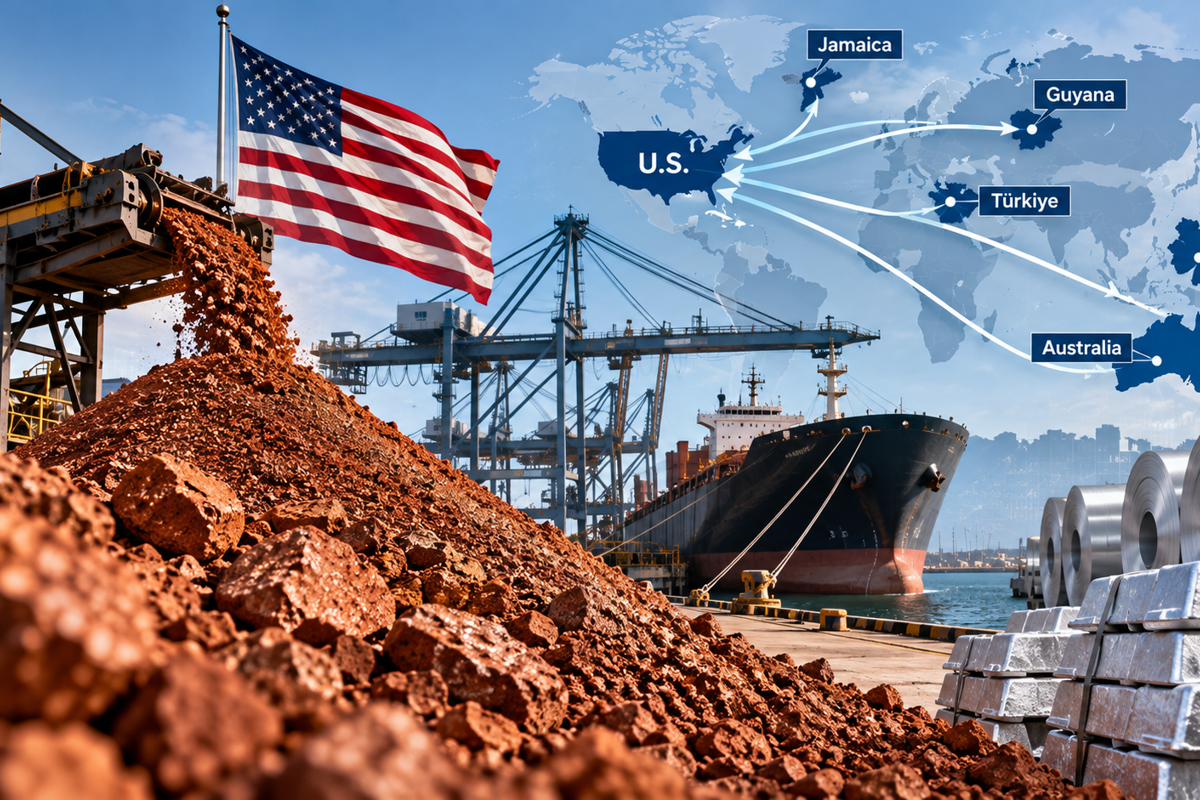 US bauxite imports report a 14.5% decline to $68.5m in H1 2026