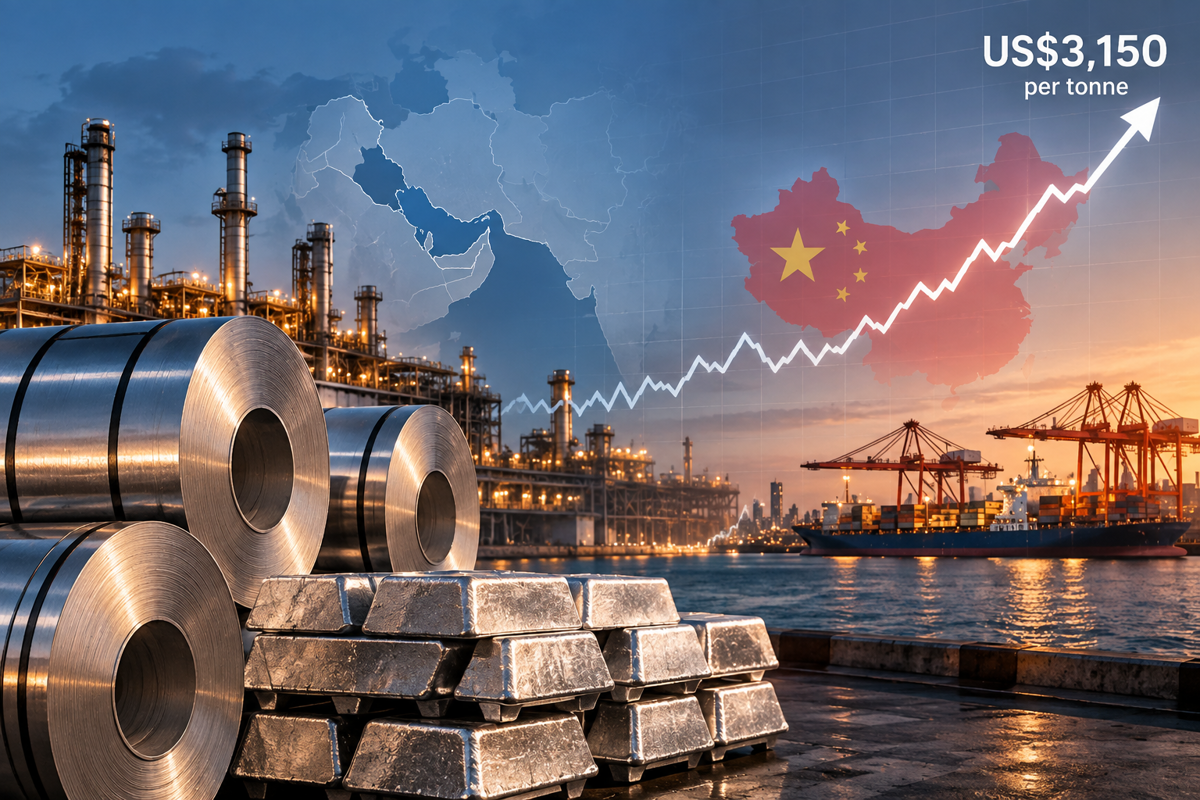 Gulf production recovery falters, China steps up as OCBC raises aluminium forecast to $3,150