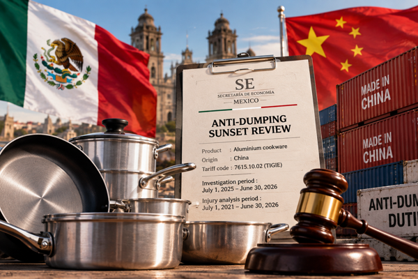 Mexico launches second anti-dumping sunset review on Chinese aluminium cookware