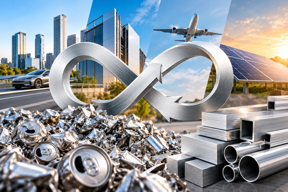 Since 1888, 1.1 billion tonnes of produced aluminium still in use: How much of it did recycling recover?