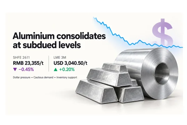 Dollar strength weighs on base metals valuations, SHFE aluminium consolidates at lows with moving average resistance