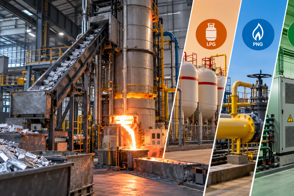 A should-cost analysis of an aluminium tower furnace in India: Comparing the economics of LPG, PNG, and electric energy sources