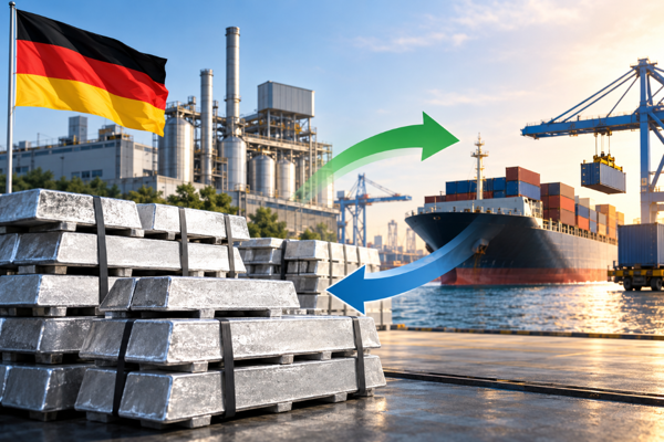 Germany exports 86% of TRIMET’s aluminium production despite 1.84Mt domestic demand from automotive, packaging & extrusion industries