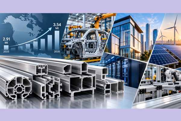 North America’s aluminum extrusion demand set to reach 3.54Mt by 2035: The end-use sectors behind the climb
