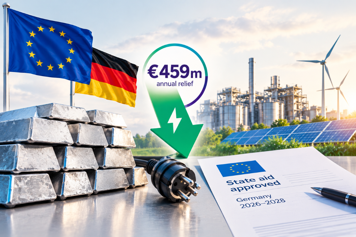 EU approves Germany’s power relief instrument: Could aluminium producers save €459m annually?