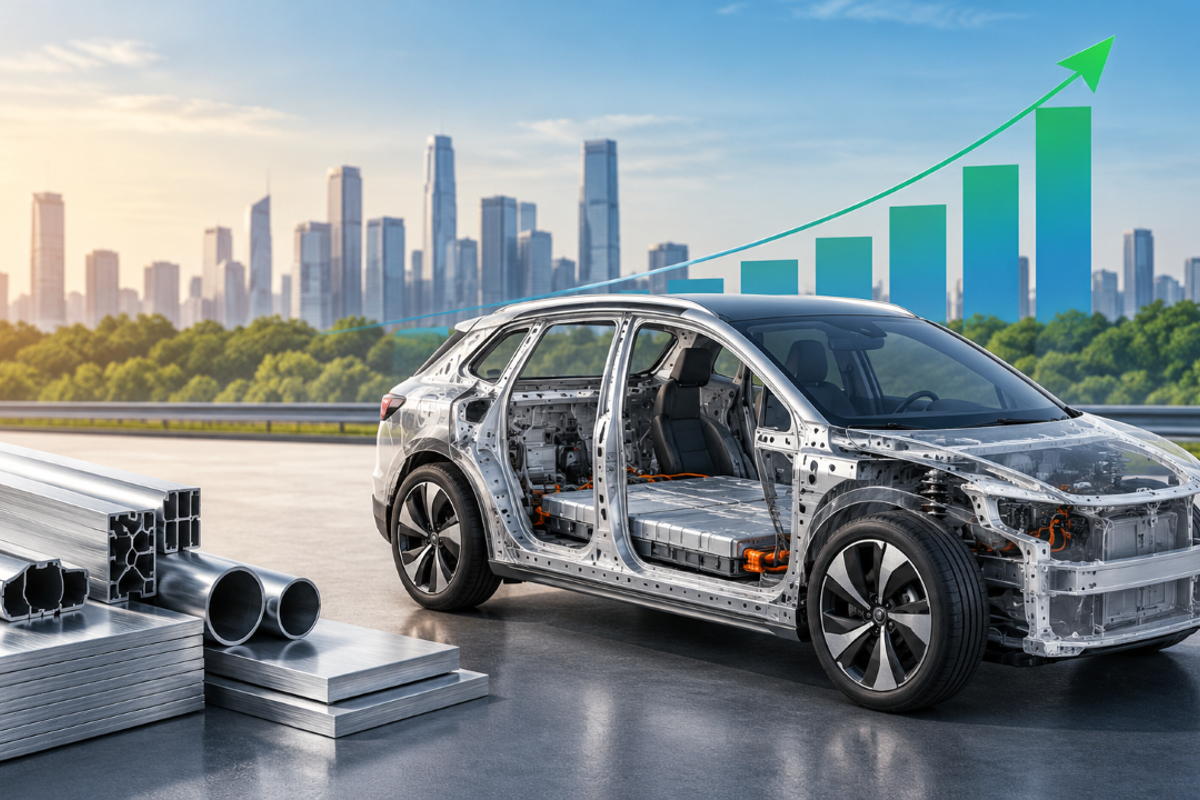 Global EV sales to hit 35.4 million by 2030, with aluminium usage forecast to rise 38% in North America & 79% in China