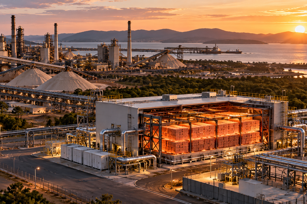 Can a giant heat battery change how alumina is refined? Rio Tinto puts it to the test with their 360 MWh heat battery project at Yarwun alumina refinery