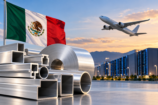 Mexico’s aluminum industry eyes 7.8% growth in 2026 as AI data centers and aerospace boost demand