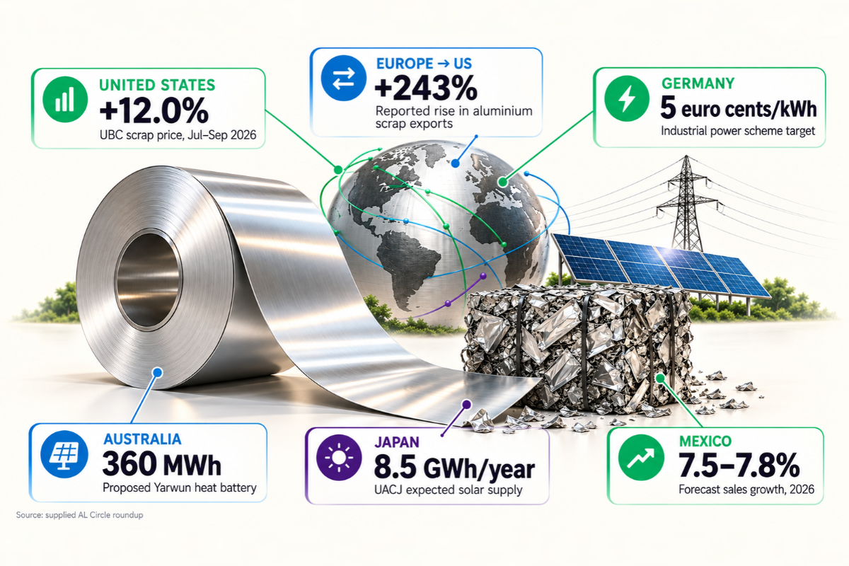 AL Circle Analysis: 243% US scrap rise, 6Mt European recycling & Germany’s power fix drive aluminium trade